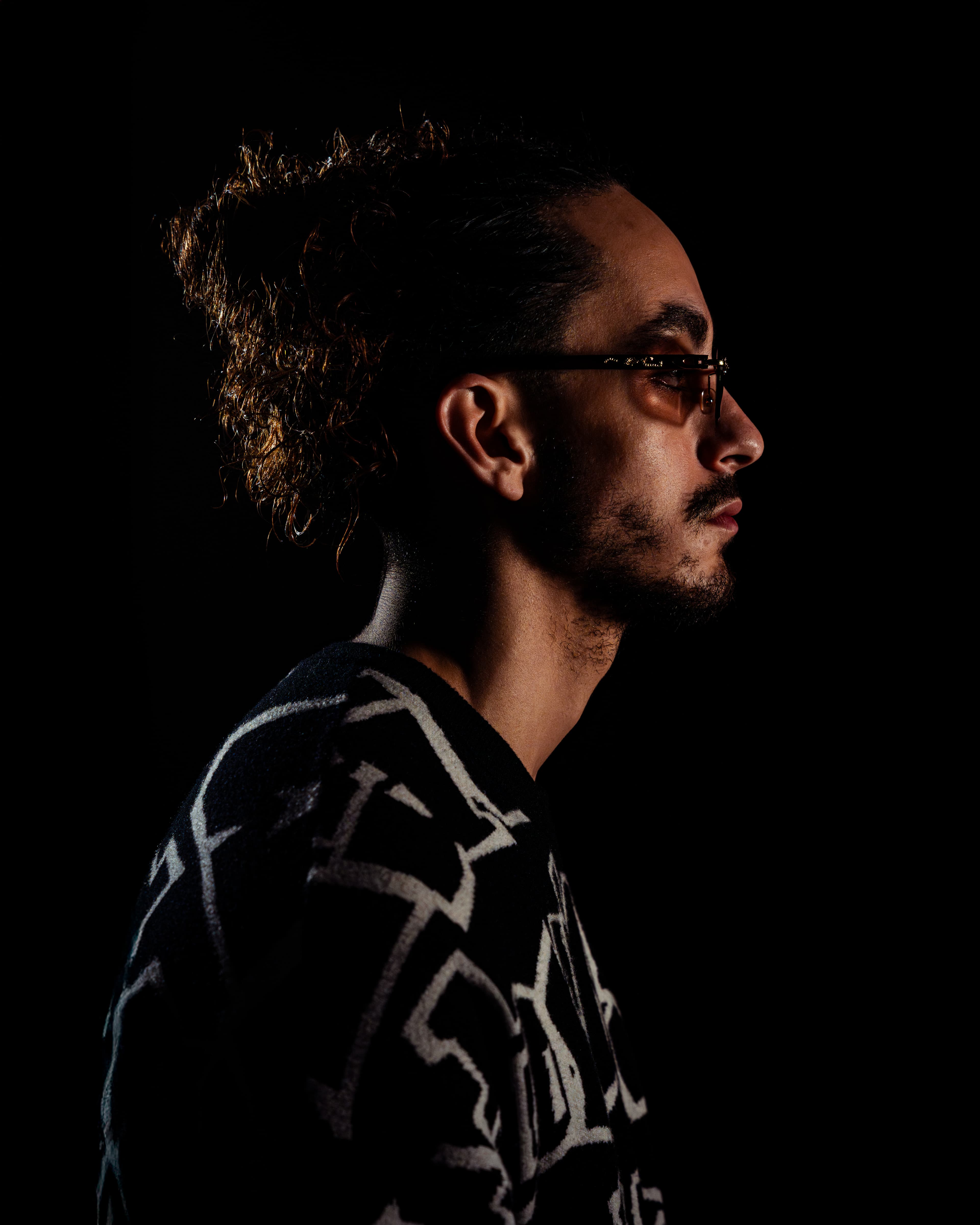 DJ Adeeli side profile portrait